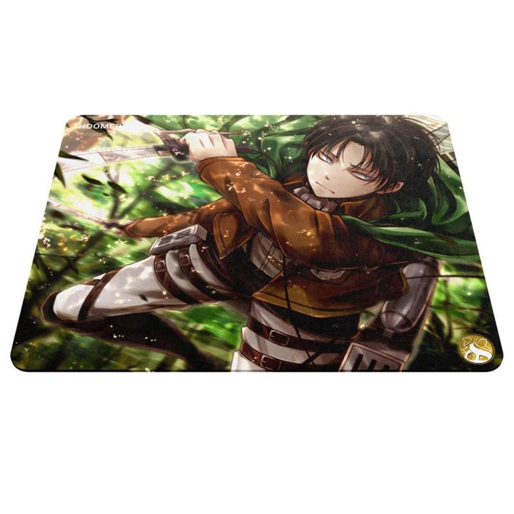 ماوس پد هومرو مدل A3381 طرح انیمه اتک آن تایتان لیوای Hoomero Attack On Titan Anime Levi A3381 Mousepad